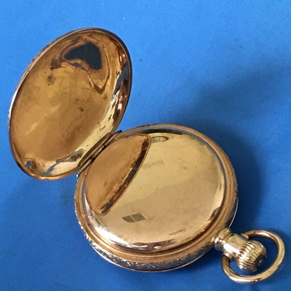 Antique Waltham 1898 Pocket Watch size 6s 14k gold & Gold Filled Runs - Picture 7 of 10